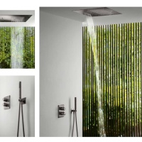 Душевая программа Душевая лейка потолочная встраив., 500х500 мм, 2 режима, цвет Mirror Stainless Steel 