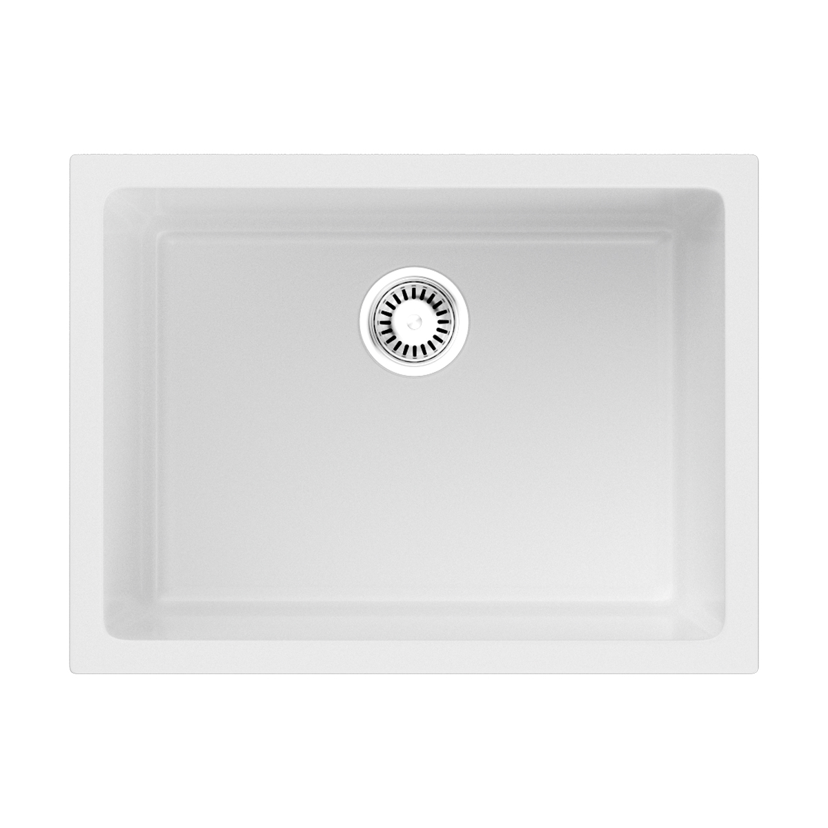 Кухонные мойки Кухонная мойка 610x460x255 Okinoshima 61-U/I-WH Glossy Natceramic/белый глянцевый 