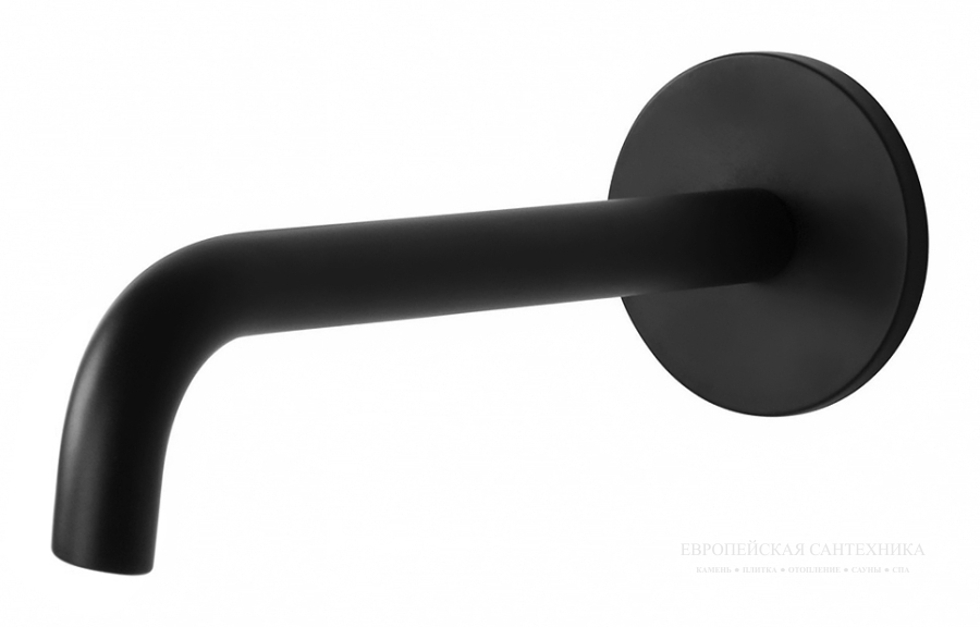 Излив для ванны Maxima , 207мм , цвет черный матовый