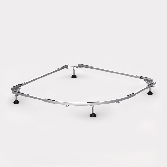 Металлическая рама с ножками для полукруглых поддонов 90х90см