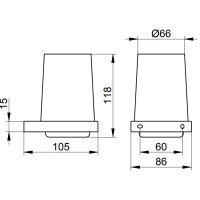 Аксессуары для ванной Стакан для зубных щёток (чёрный матовый) 