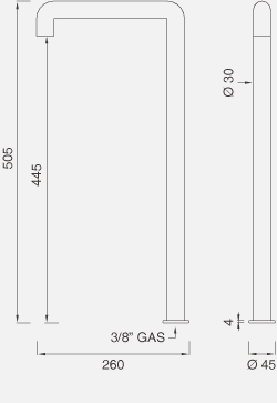 Смесители Настольный вращающийся кран с возможностью фиксации CAR86 