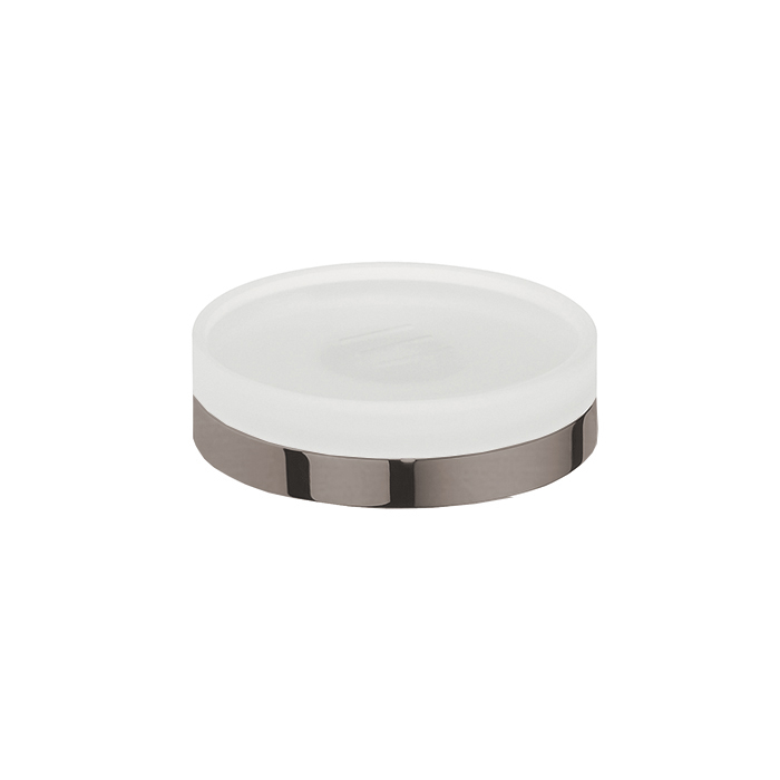 Мыльница настольная, цвет PVD нержавеющая сталь/матовое стекло