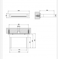Комплектующие Душевой каскадный излив хром 