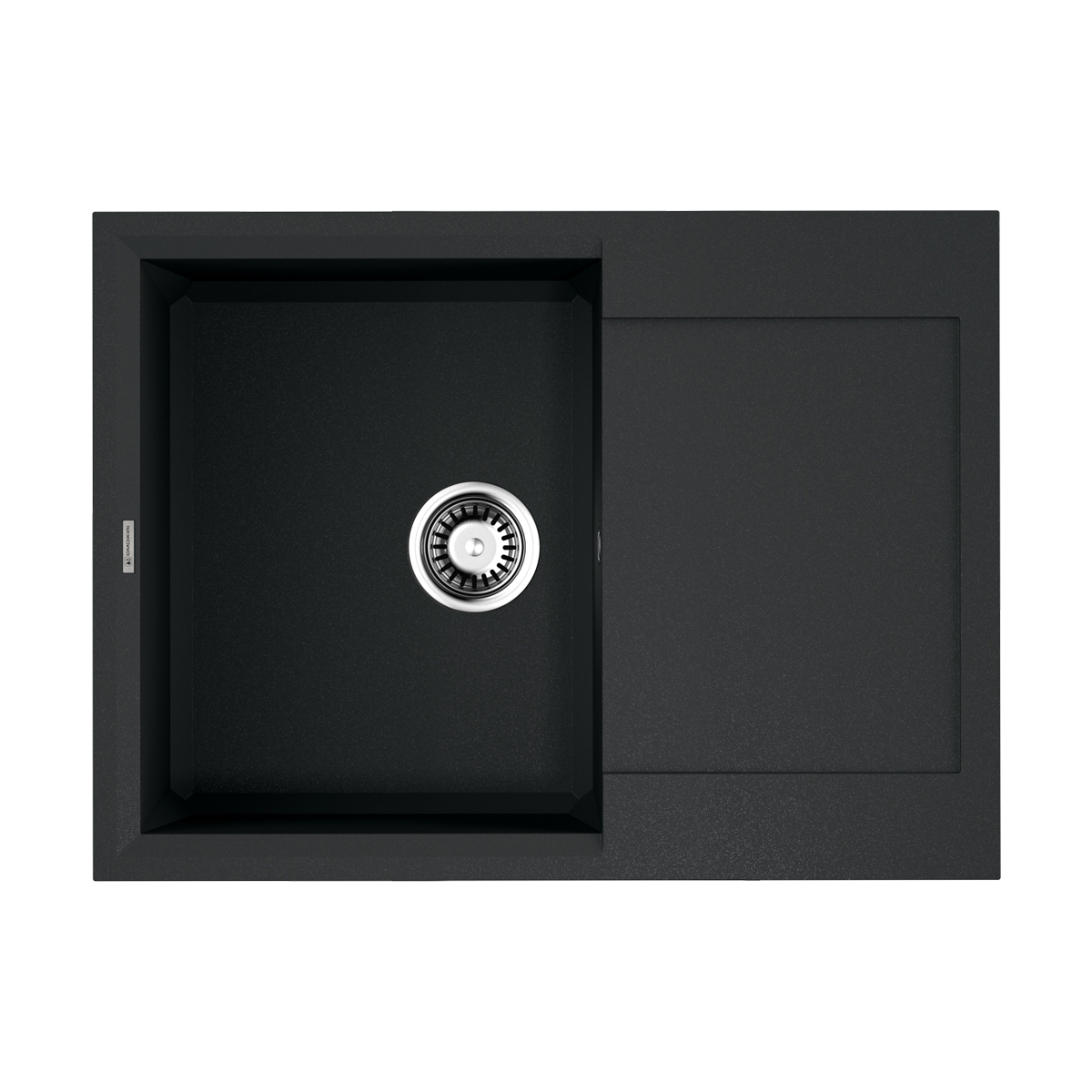 Кухонные мойки Кухонная мойка 680x500x190 Sakaime 68-BL Tetogranit/черный 