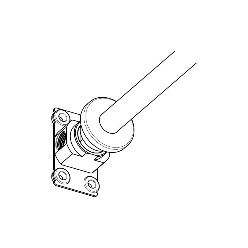 Внутренняя часть для верхнего душа из стены