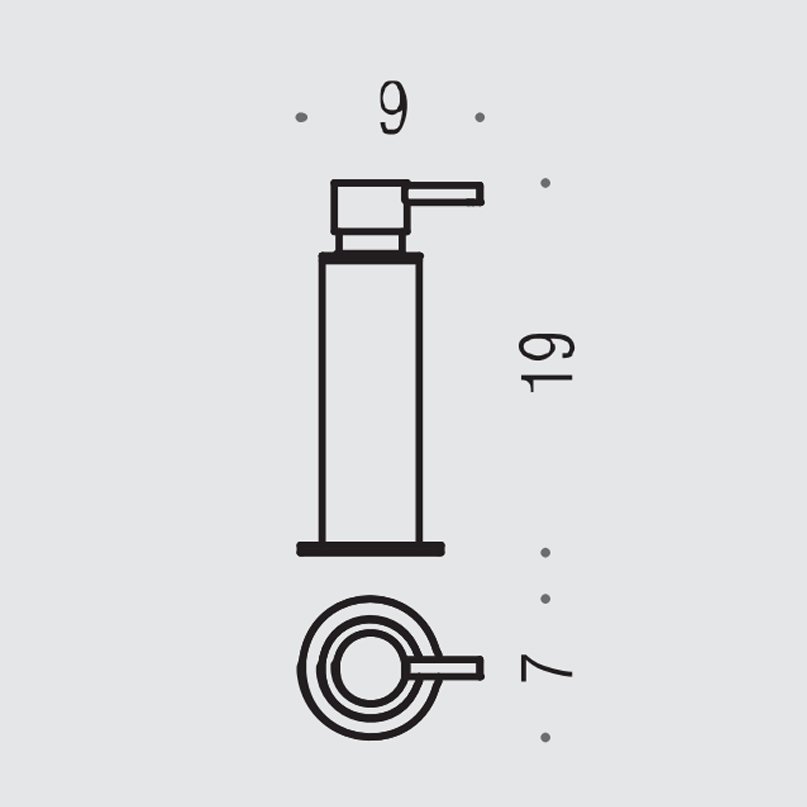 Аксессуары для ванной Дозатор для жидкого мыла настольный, металлический, цвет хром 