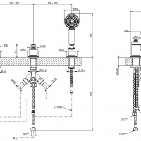 Смесители Смеситель на борт ванны хром 