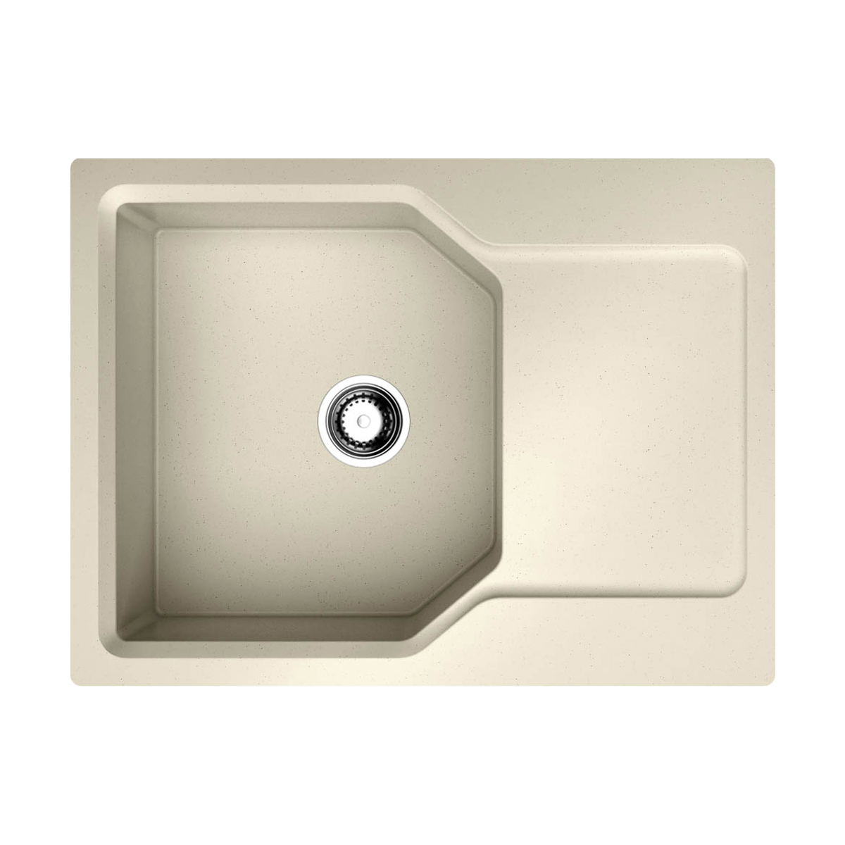 Кухонная мойка 650x510x190 Yonaka 65-BE Artgranit/ваниль