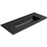 Раковины Раковина подвесная 102*46 см (чёрный матовый) 