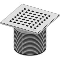 Душевые лотки и трапы Декоративная решетка TECEdrainpoint S "quadratum", 150 мм, в стальной рамке, с монтажным элементом 