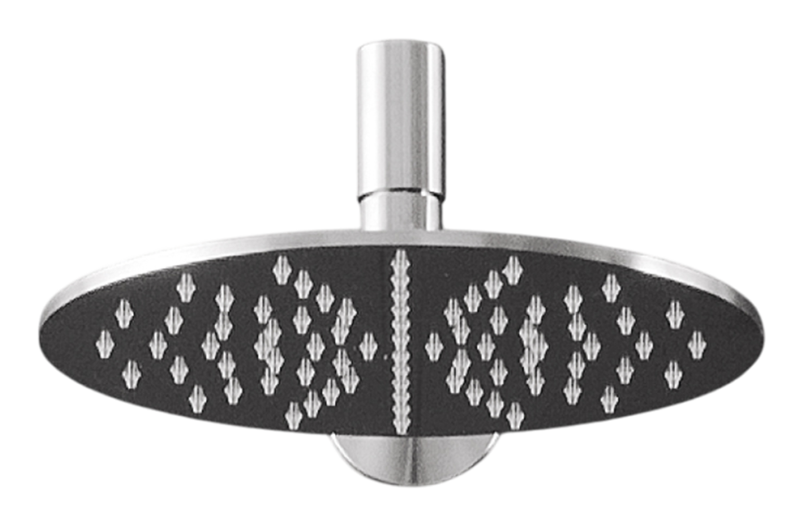 Душевая программа Верхний душ Free Ideas, регулируемая насадка, Ø 200 мм, прозрачные силиконовые насадки, регулятор давления, сталь, цвет сатинированная сталь 