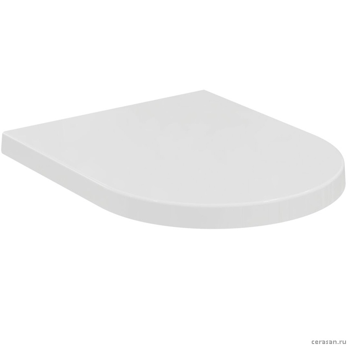 Сиденье для унитаза, с микролифтом, быстосъемное, для E263601, цвет белый глянец