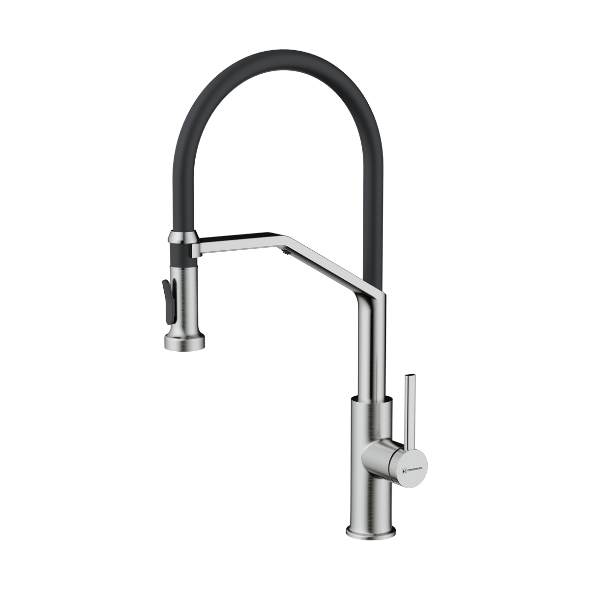 Смесители для кухни Смеситель для кухни Makkari 2 Plus-SB-BN-BL латунь/нержавеющая сталь/черный 