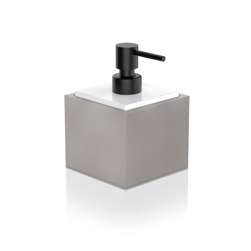 SSP Дозатор для мыла имитация кожи цвет тауп