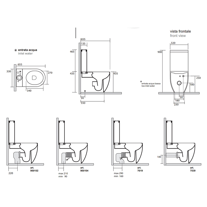 Бачки  для унитазов Бачок для моноблока с механизмом смыва, цвет белый глянцевый 