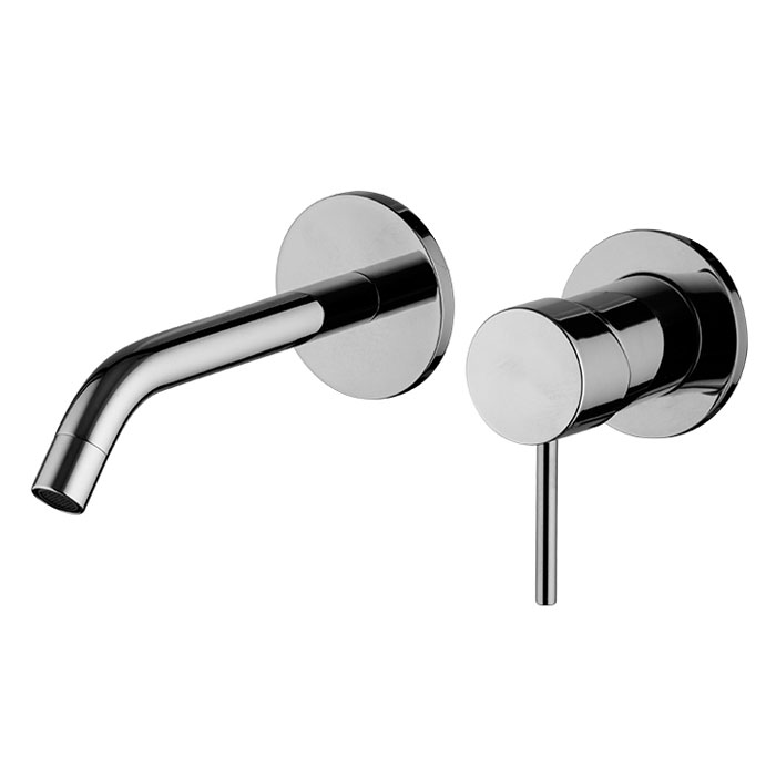 Смесители Смеситель для раковины, встраиваемый, излив  см, цвет хром 