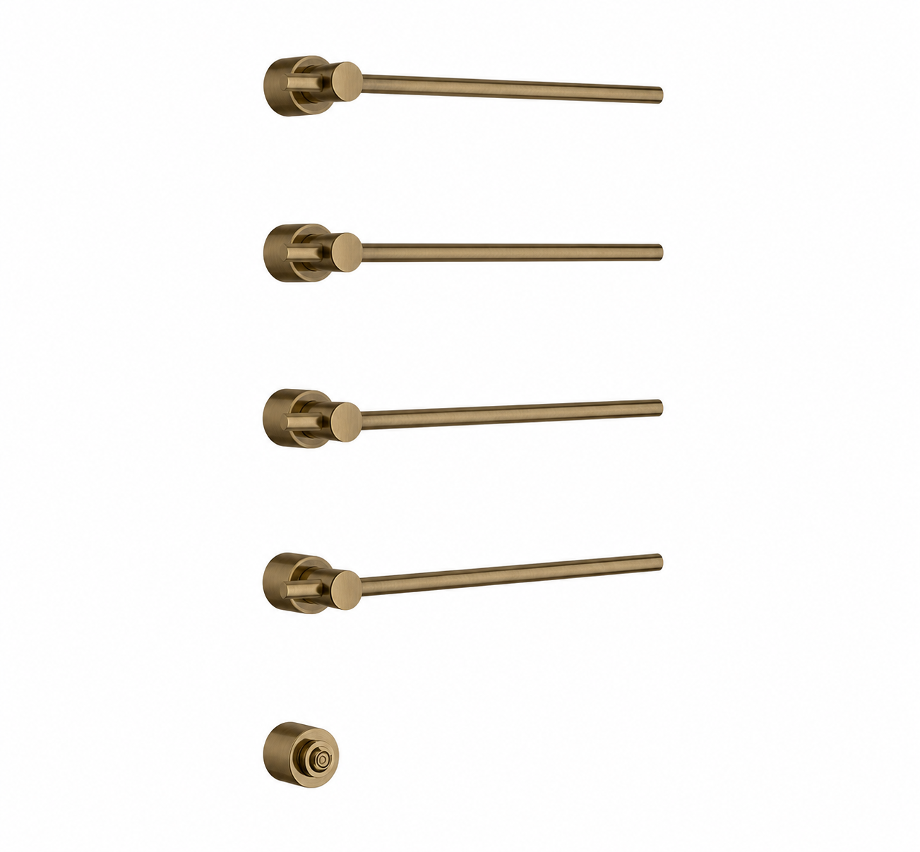 Полотенцесушитель электрический встраиваемый 845х422 мм цвет brass brushed pvd (gessi 727)