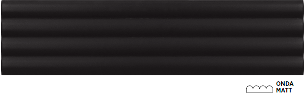 Керамогранит и плитка Onda black matt 5x20 см 
