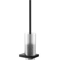 Аксессуары для ванной Ёршик для унитаза подвесной (чёрный матовый) 