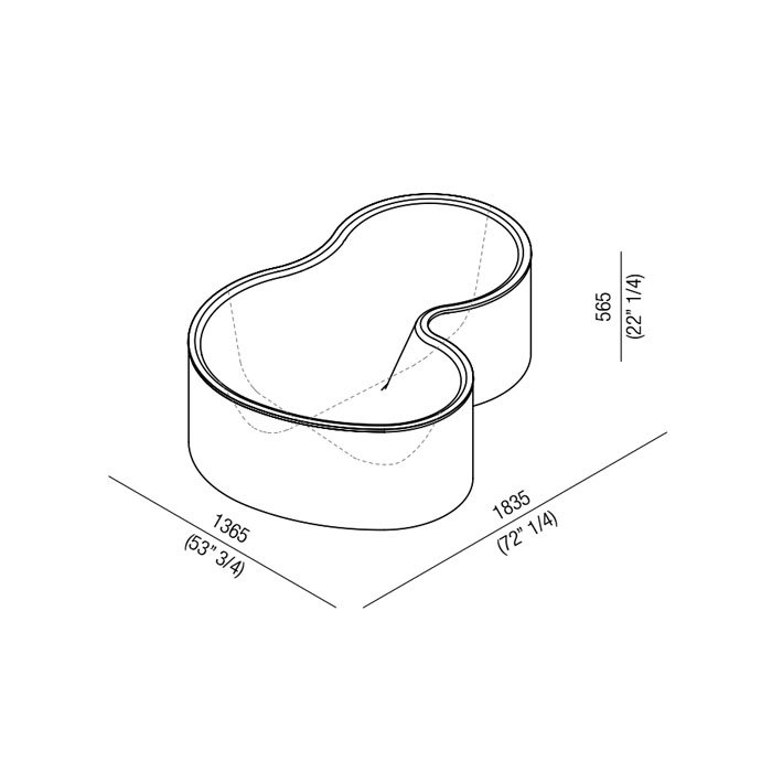 Ванны Ванна отдельностоящая 183.5х136.5х56.5 см, цвет: сырая земля 