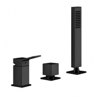 Смесители Смеситель на борт ванны черный матовый 