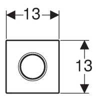 Системы инсталляции Sigma 01 116.011.21.5 Накладная панель для писсуара 