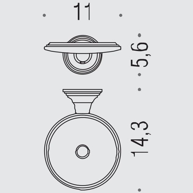 Аксессуары для ванной Мыльница подвесная, цвет хром 