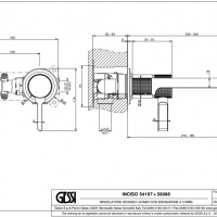Смесители Смеситель для раковины настенный, хром 