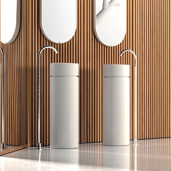 Раковины Раковина накладная круглая 30хH15 см, без отверстий под смеситель, цвет: белый 