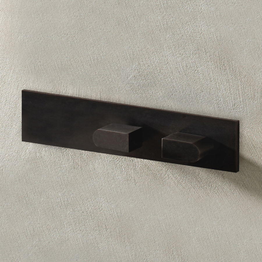 Смесители Смеситель для душа Sixty, двухрычажный, настенный, встраиваемый, цвет Black Ivory 