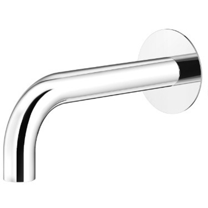 Комплектующие Излив для ванны встраиваемый d24, длина 250 мм, подключение 1/2' с латунной накладкой d70, хром 