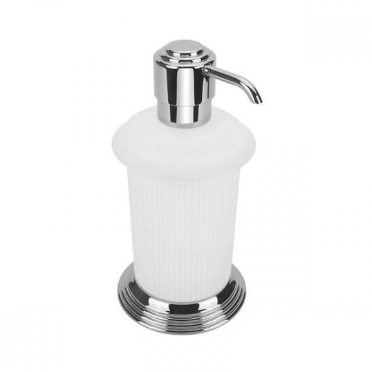 Дозатор для жидкого мыла, цвет хром/матовое стекло