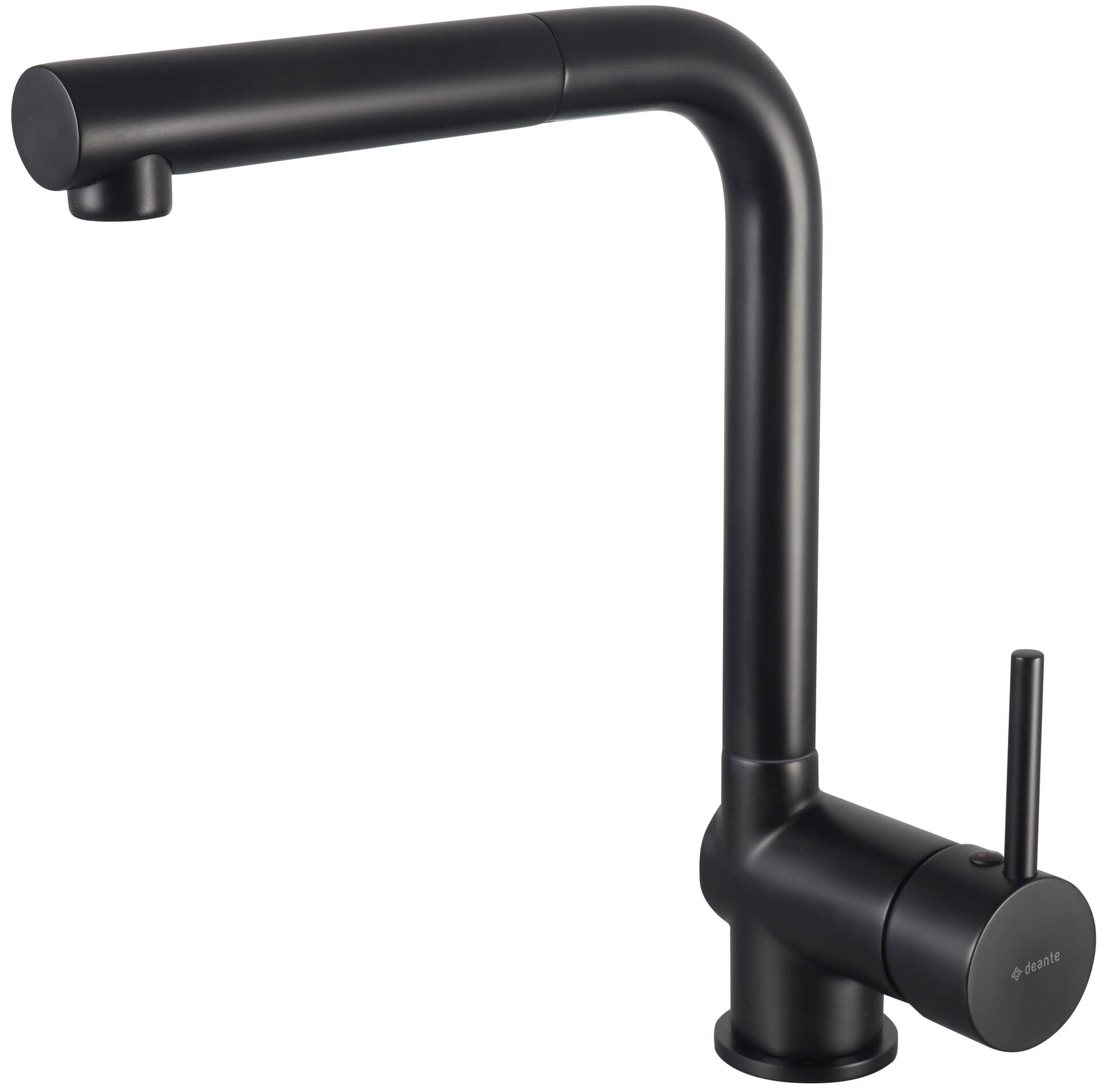 Смесители Смеситель для кухни, с вытяжным изливом (черный) 