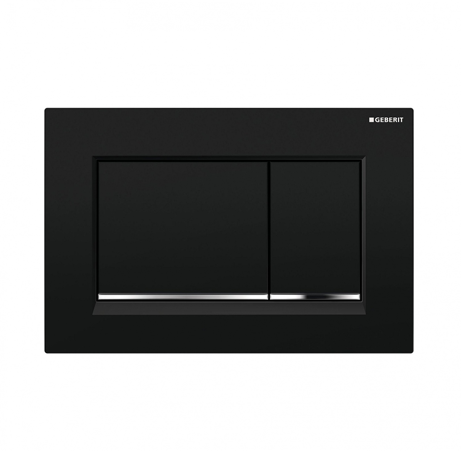 Системы инсталляции Omega 30 115.080.KM.1 Накладная панель для унитаза (Черный | Хром) 