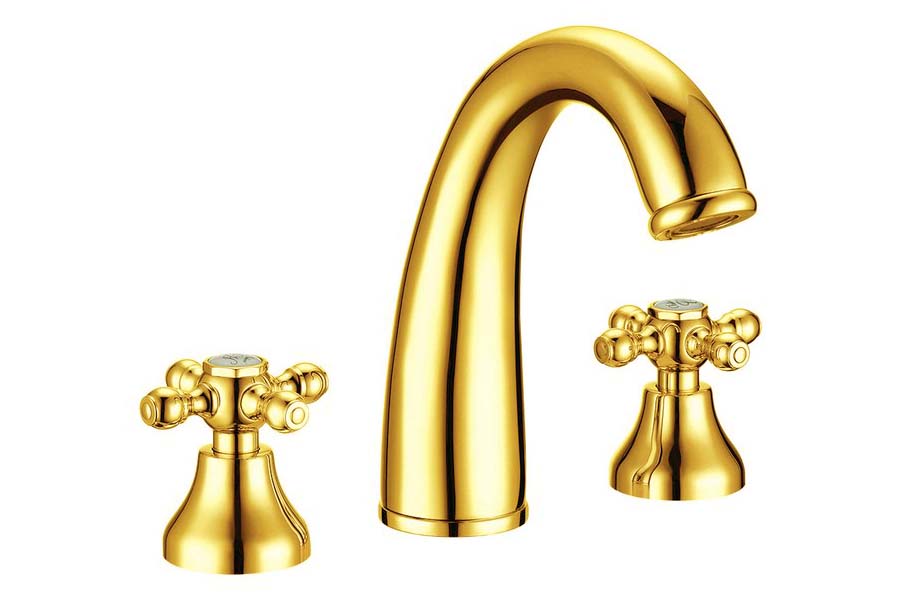Смесители Смеситель для раковины на 3 отверстия TRADIZIONALE ORO 