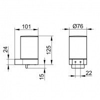 Аксессуары для ванной Дозатор для жидкого мыла подвесной (хром) 