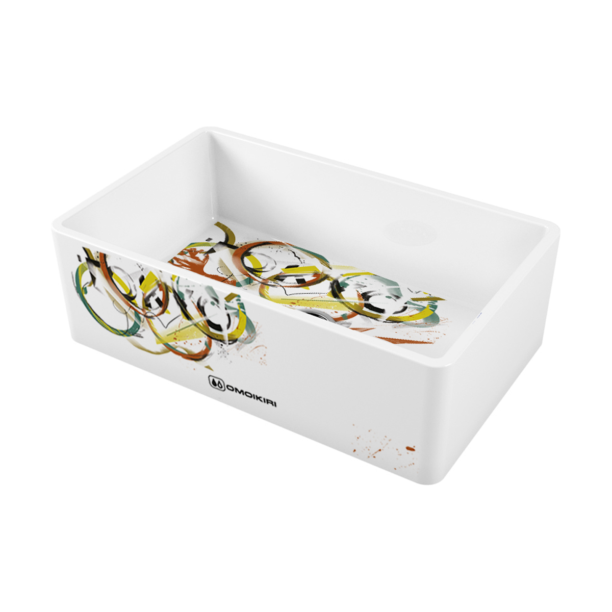 Кухонные мойки Кухонная мойка 760x460x254 Mikura 76-Tokyo 3 Natceramic/белый 