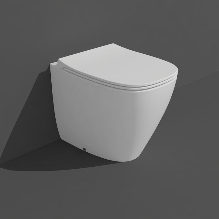 Унитазы Унитаз напольный 53x37 см, слив TORNADO (green vertigo), цвет белый 