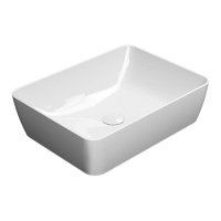 Раковины Раковина накладная 50*38 см (белый глянцевый) 