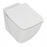 Унитазы AquaBlade Подвесной унитаз с крышкой микролифт, евробелый 