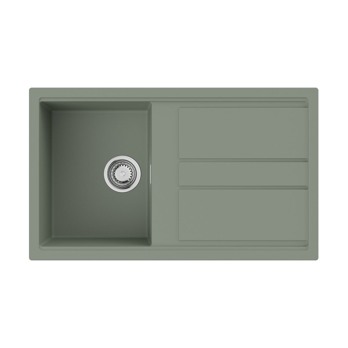 Кухонные мойки Кухонная мойка 860x510x200 Kitagawa 86-WG Artceramic/wind green 