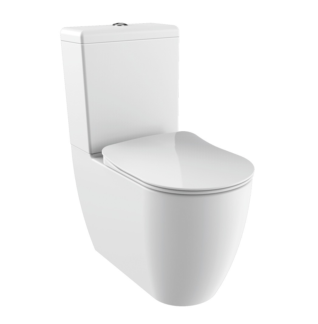 Унитаз-компакт готовый комплект, белый глянцевый