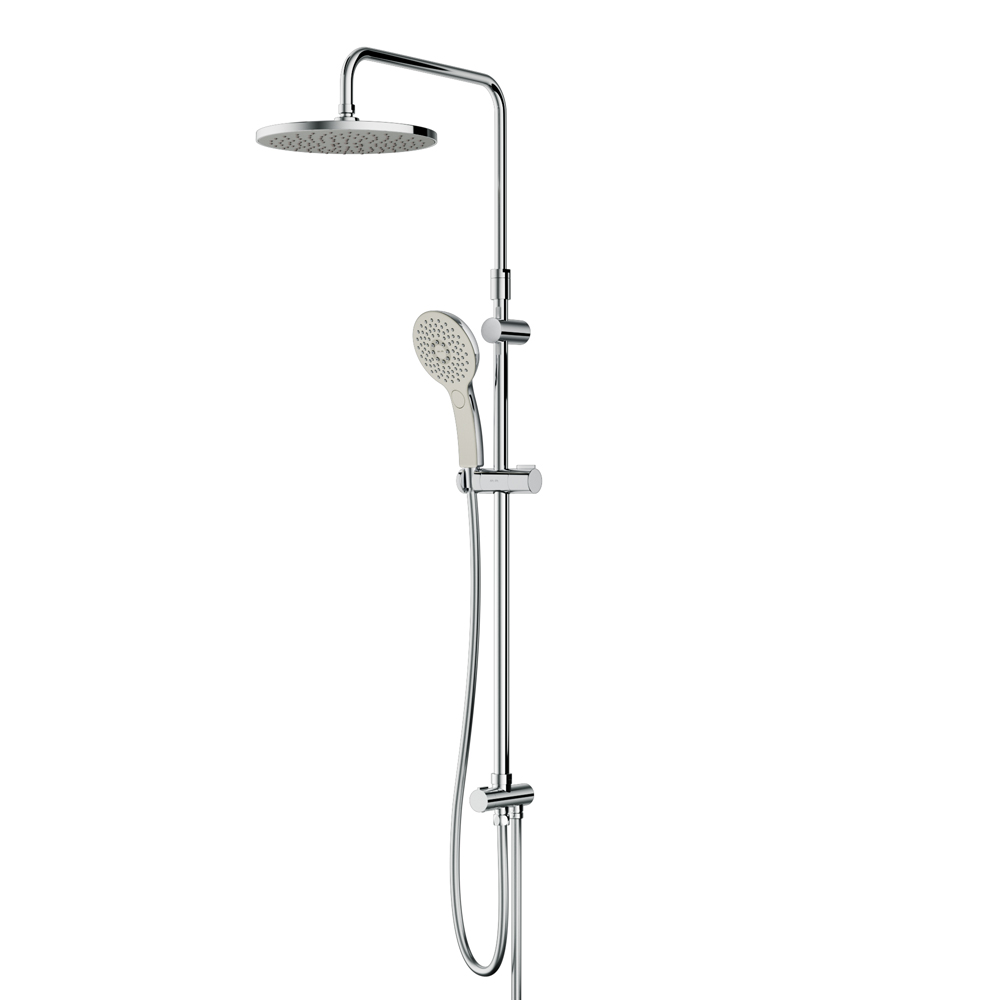 Душевая система, набор: верхний душ d 250 мм, ручной душ 3 функции d 120 мм, переключатель