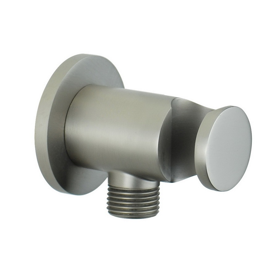 Комплектующие Подключение для душевого шланга | с держателем лейки, никель матовый 