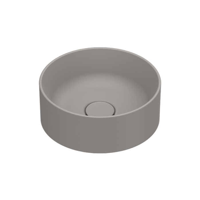 Раковины Раковина 32 накладная, без отверстий под смеситель, покрытие Cataglaze+, цвет Tortora Satinato 