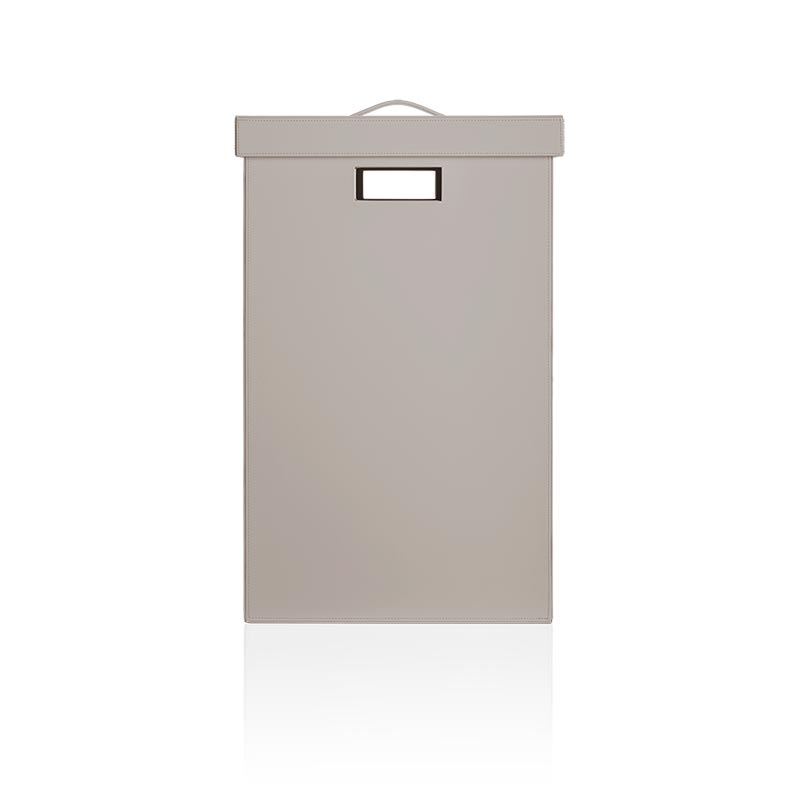 Аксессуары для ванной WB Корзина для белья имитация кожи цвет тауп 