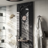 Комплектующие Настенный каскадный излив черный матовый 