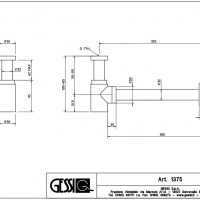 Комплектующие Сифон для биде, хром 