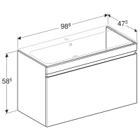 Мебель для ванной Renova Plan 869501000 Тумба под раковину 1000*480 мм 